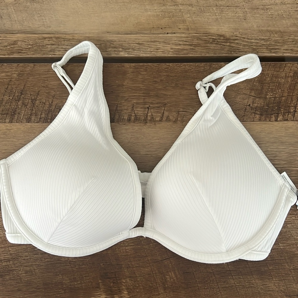 H&M white push up bikini top NWT size 36d and 34D